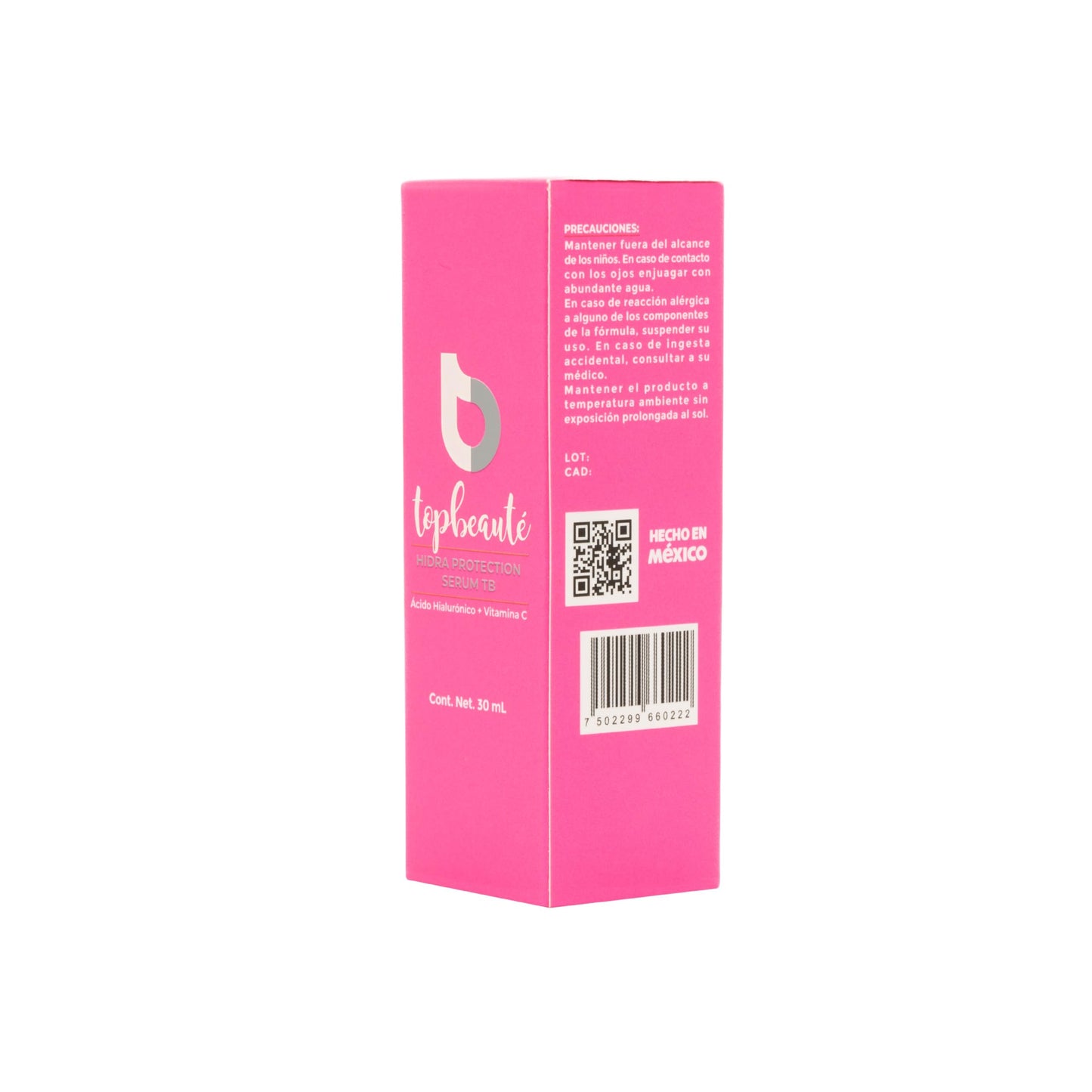 Top Beauté - Sérum Vitamina C y Ácido Hialurónico 50ml - Suero Facial Hidratante, hidra protection sérum TB, antioxidante e hidratante, para todo tipo de piel, cuidado de la piel