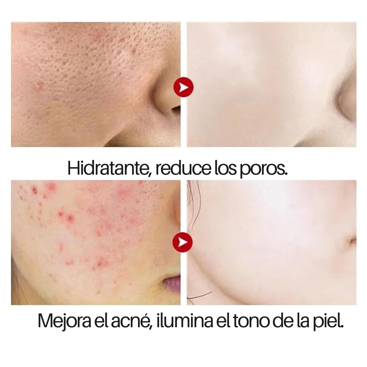 UNIVERSOENLÍNEA.COM Set Limpieza Y Cuidado Facial Espuma Exfoliante Serum Hidratante Mascarilla Humecta y Suaviza la Piel Extracto de Arroz Eliminando Impurezas, Células Muertas y Exceso de Aceite
