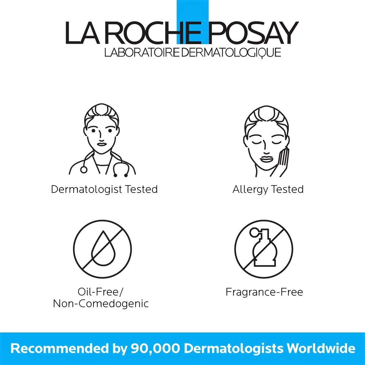 La Roche-Posay Toleriane Sensitive Fluide Protective Moisturizer, Oil-Free, 1.35 Fl. Oz.