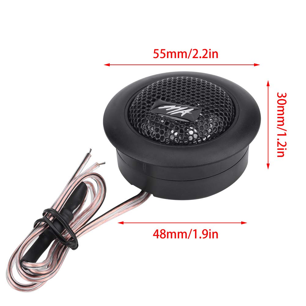 Acouto - Altavoces de audio para coche, 6.5 altavoces de audio para coche, par de altavoces de audio de 12 V, 150 W, mini cúpula de potencia