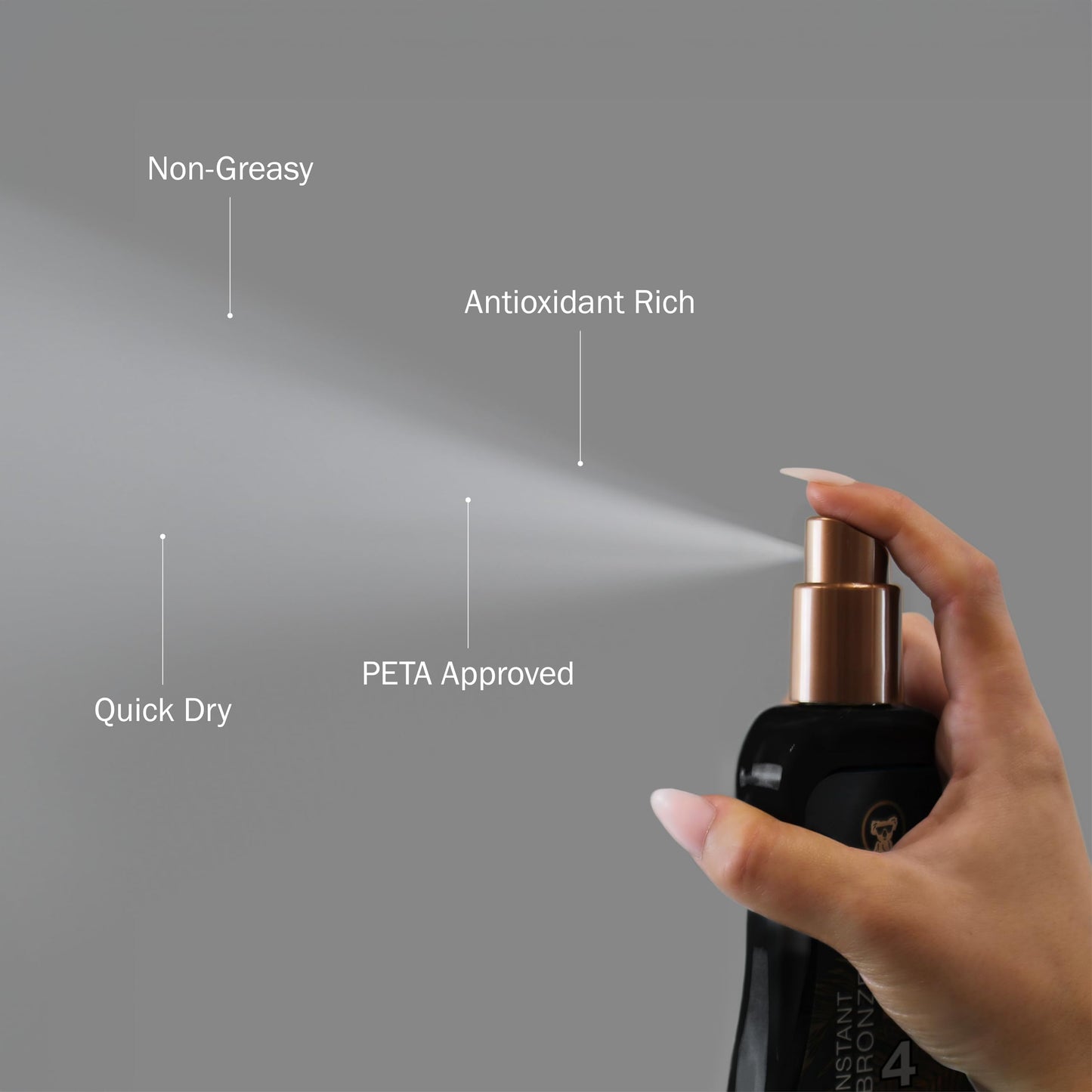 Australian Gold Spray Gel Sunscreen with Instant Bronzer SPF 4, 8 Ounce | Moisturize & Hydrate Skin | Broad Spectrum | Water Resistant | Non-Greasy | Oxybenzone Free | Cruelty Free
