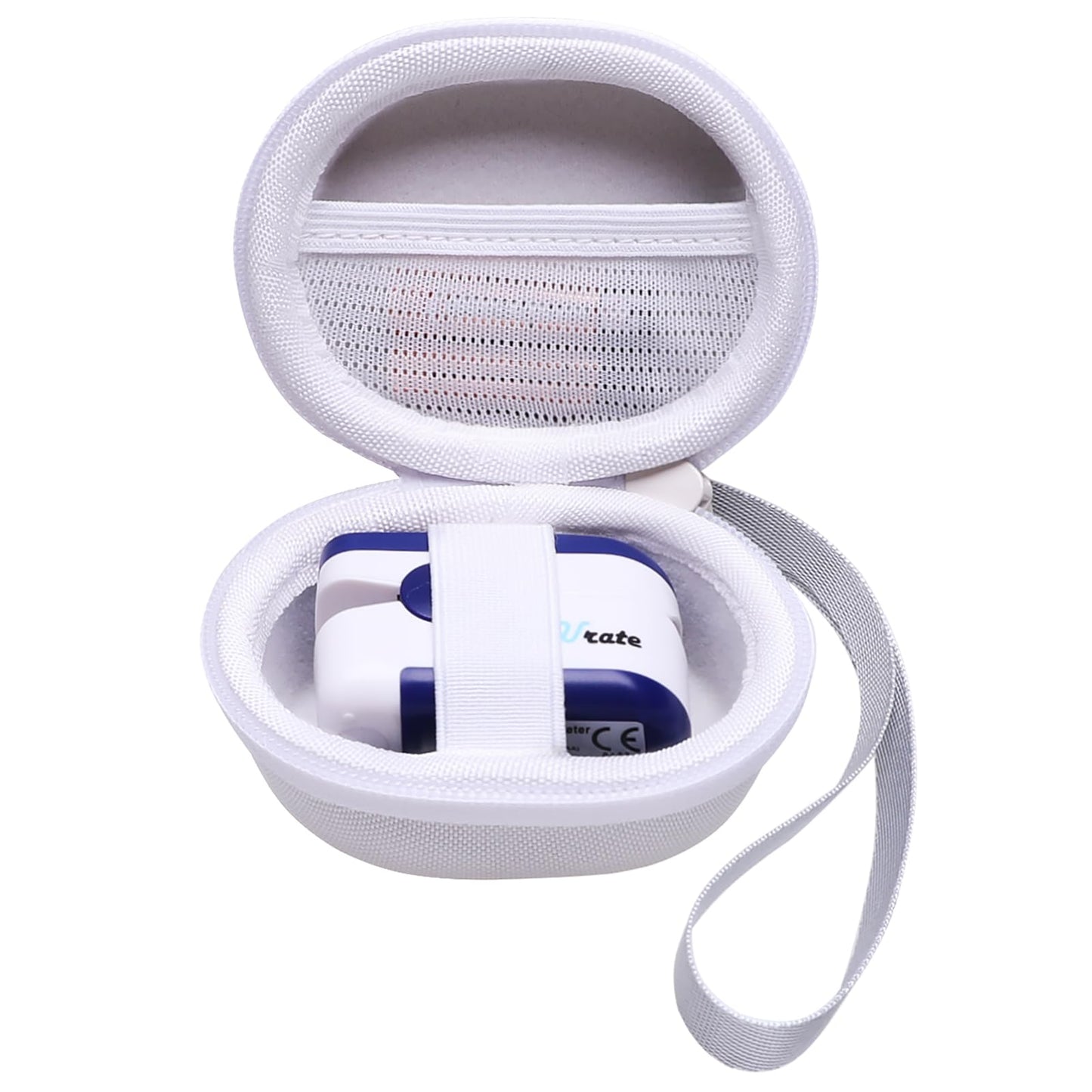 Funda para oxímetro de pulso blanco para Zacurate, Innovo, Vibeat, iHealth, Santamedical, oxímetro de pulso para niños, monitor de saturación de oxígeno en sangre (solo caso)