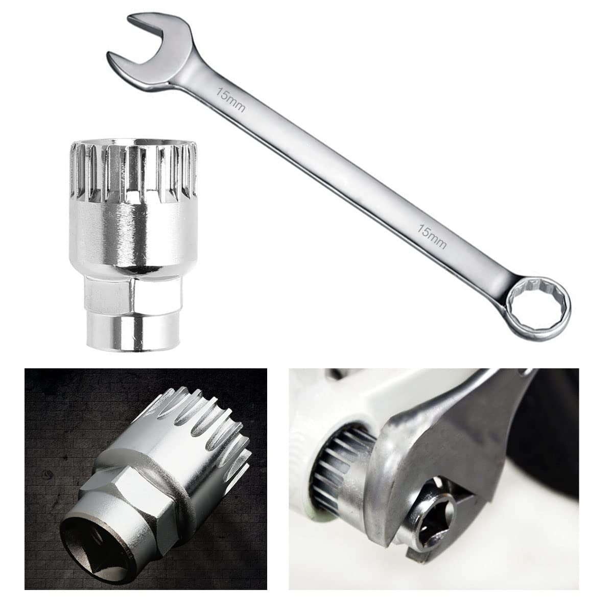 Kit de Herramientas de Reparación de Bicicletas de Montaña EDIONS para Manivela y Pedalier