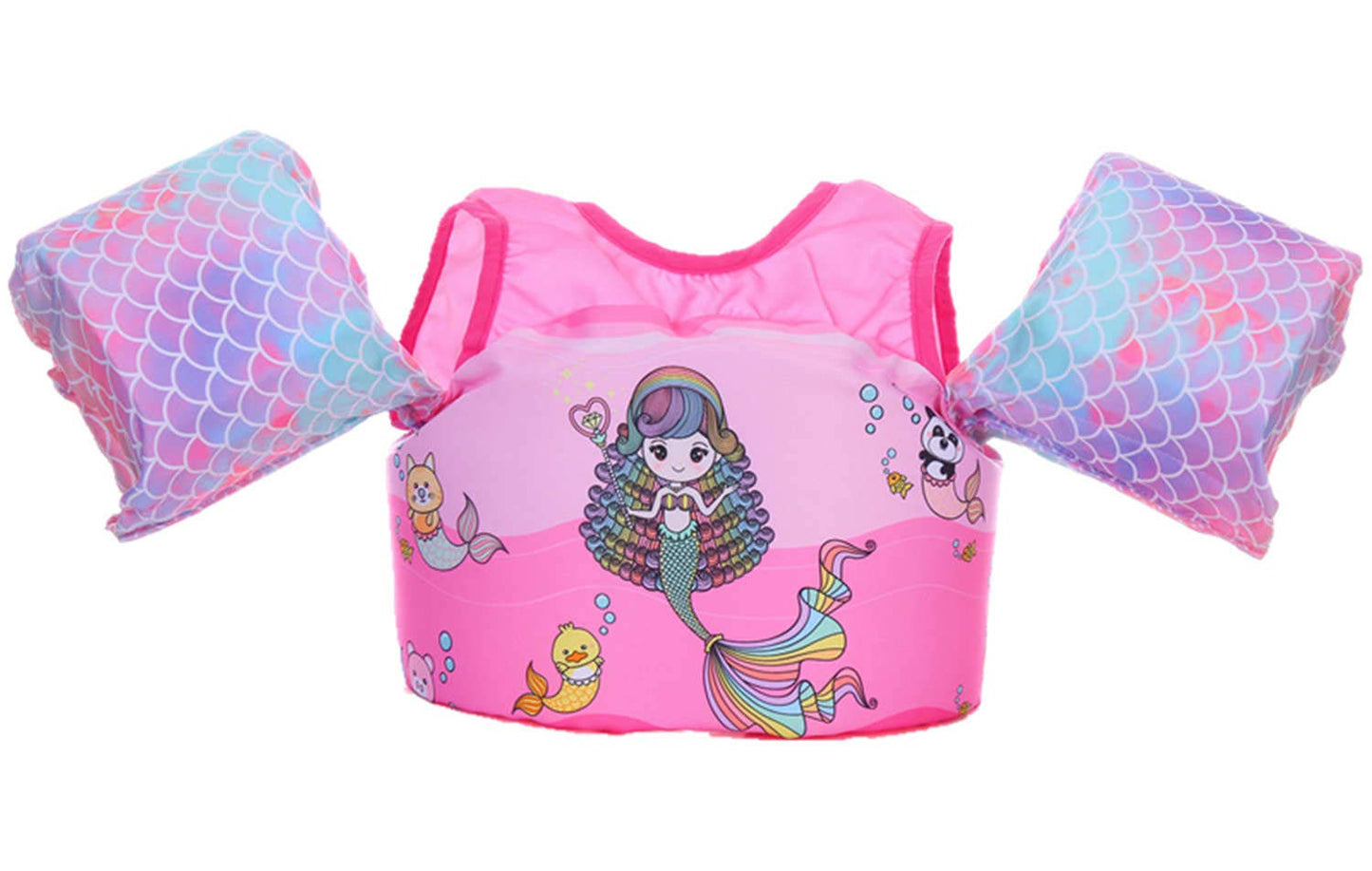 Chaleco Salvavidas para Niños Niña 2 3 4 5 6 Años Salvavidas para Bebe 30 a 55 Libras Natacion Kit con Chaleco de Seguridad y Doble Cierre para Piscina Parque Acuático Lago y Playa (Rosa)