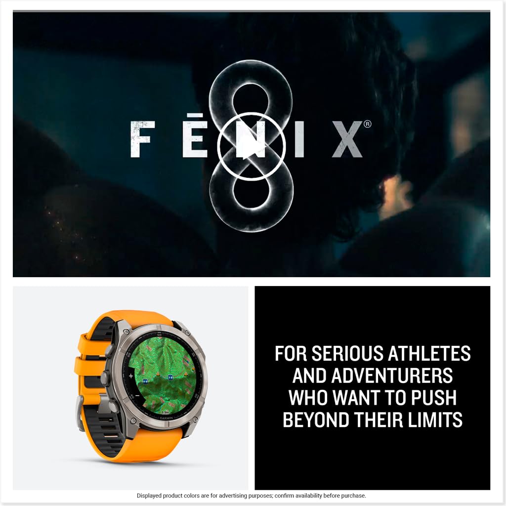 Reloj Garmin Fenix 8 Zafiro Amoled Grafito Naranja 51 mm