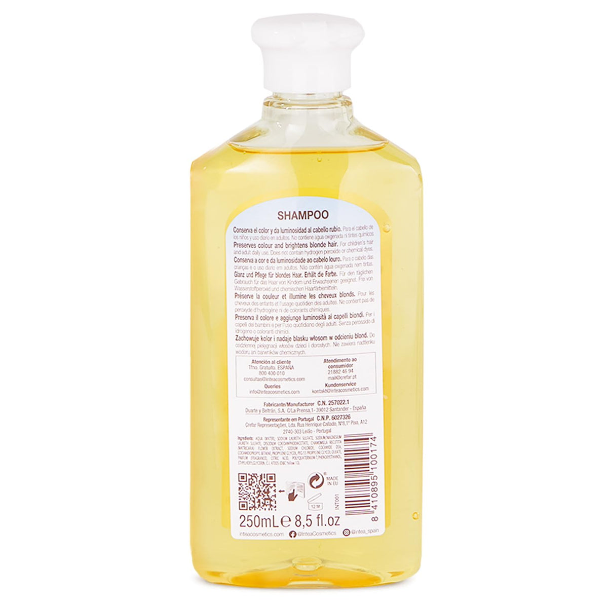 Intea Champú Infantil Reflejos Rubios, 250 ml