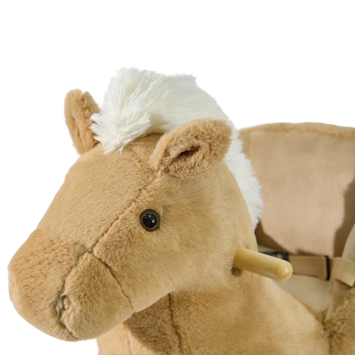 BAMBINETO Mecedora Silla Montable de Peluche para Bebés y Niños (Caballo)
