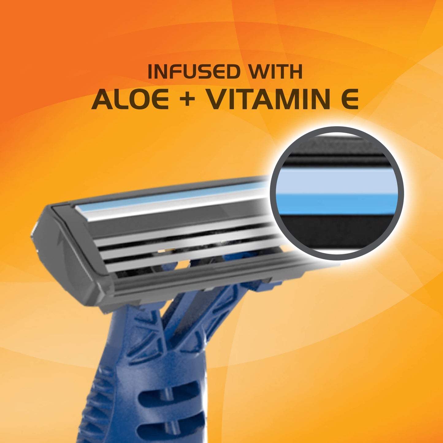 BIC Comfort 3 Advance Maquinilla de afeitar desechable de 3 hojas, 4 unidades, paquete de 6 (24 cuchillas)