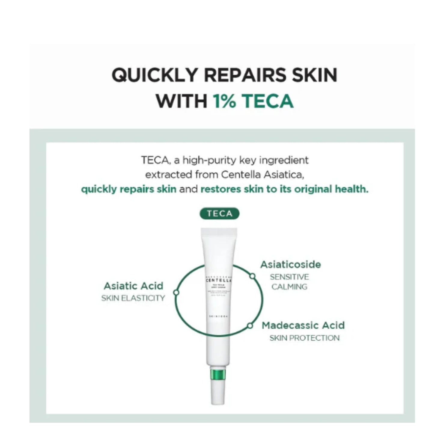 Madagascar Centella Tea-Trica Spot Cream 20ml | Crema facial para manchas con TECA, AHA, BHA, LHA, Calamina y Niacinamida | Antiacné, Exfoliante, Unifica el Tono, Ilumina, Absorbe el exceso de sebo, Para todo tipo de piel
