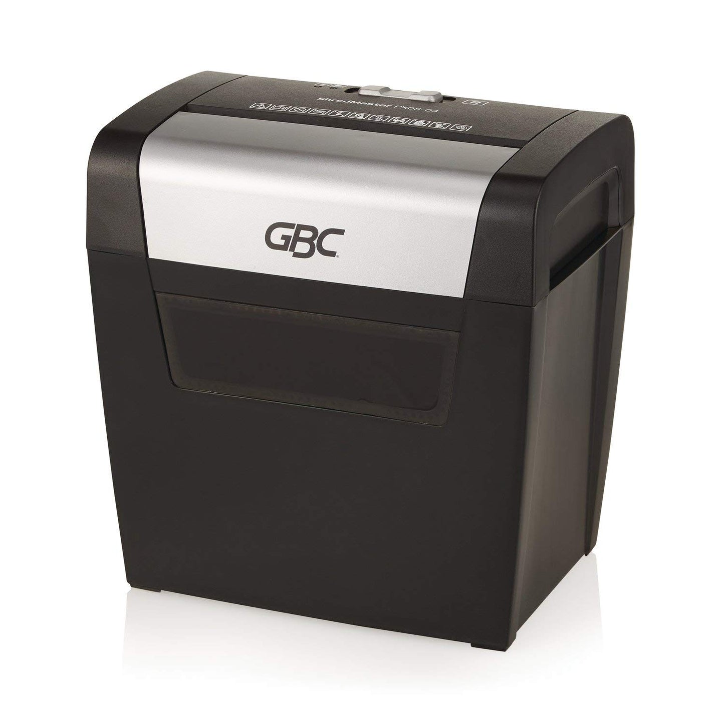 GBC Trituradora de papel PX08-04, corte cruzado, 8 hojas 1757404, 13.5" x 10" x 12.8", Orientación Lateral 1757404