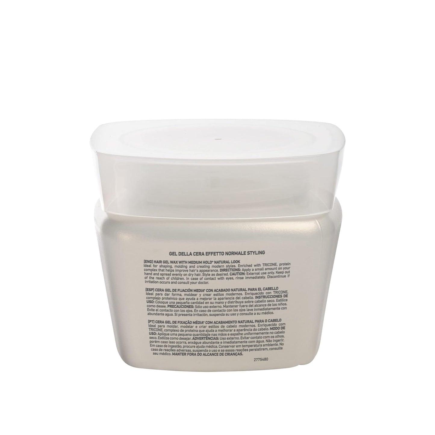 TEC ITALY - Gel Della Cera Efetto Normale 280 g, Gel de Fijación Media con Acabado Natural para el Cabello, Estiliza y Acondiciona el Cabello, para Cualquier Tipo de Cabello, con Aminoácidos