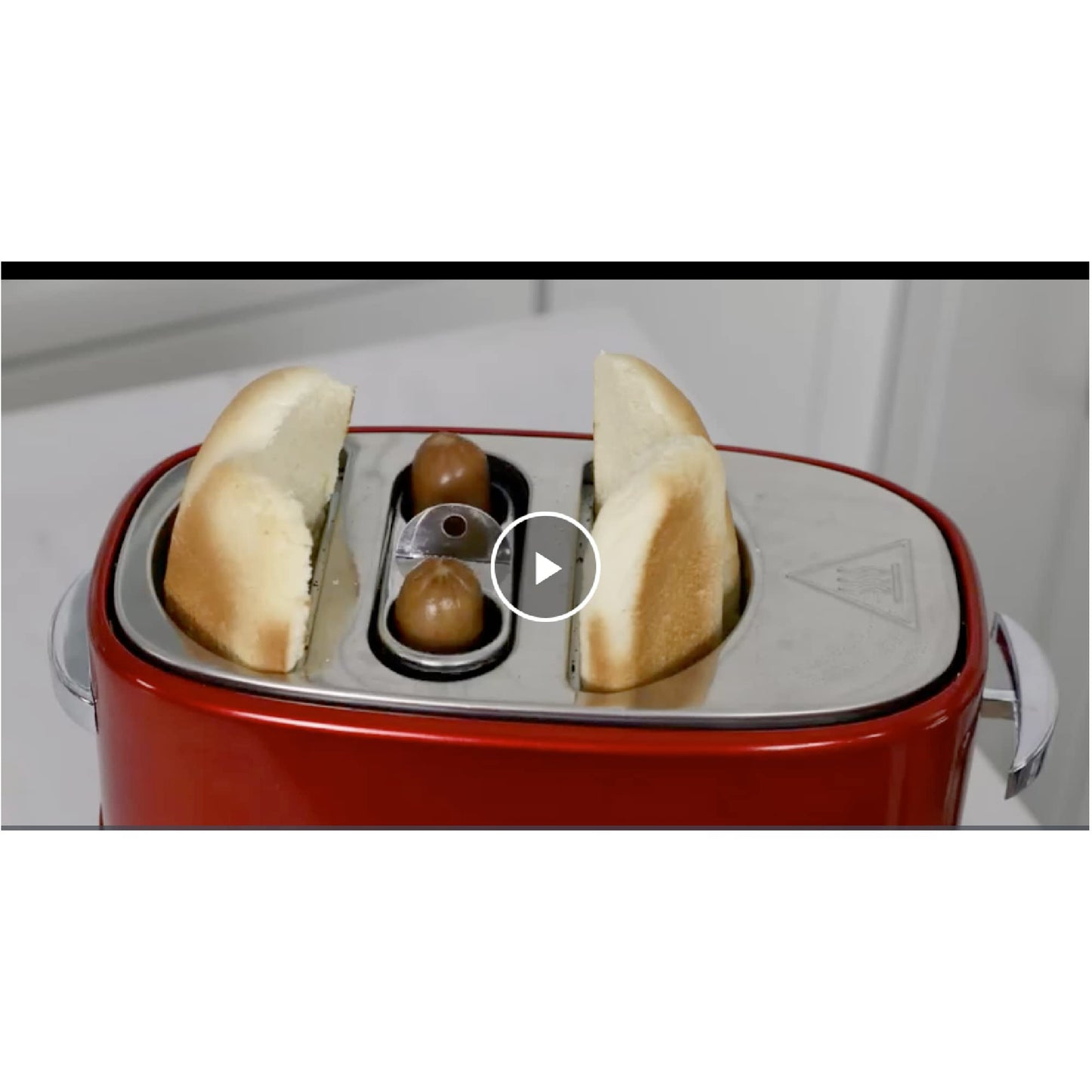 Nostalgia hdt600retrored Retro Series Pop-up Hot Dog tostador, rojo