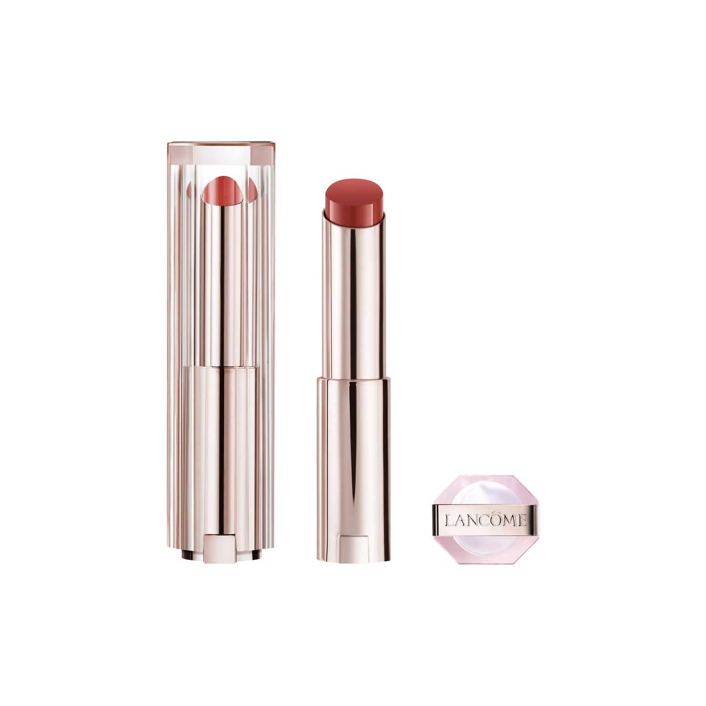 Lancôme Idôle Lip Butterglow, Bálsamo Labial con Color, Cuida, Hidrata e Ilumina con su Textura Ligera, Con 12% Escualano y Ceramidas, 42 Heated Glow, 3 g