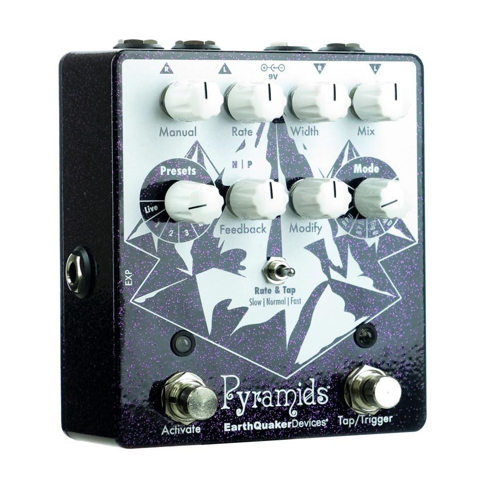 Earthquaker Devices Pyramids Brida estéreo, Purple Sparkle (Gear Hero Exclusive)