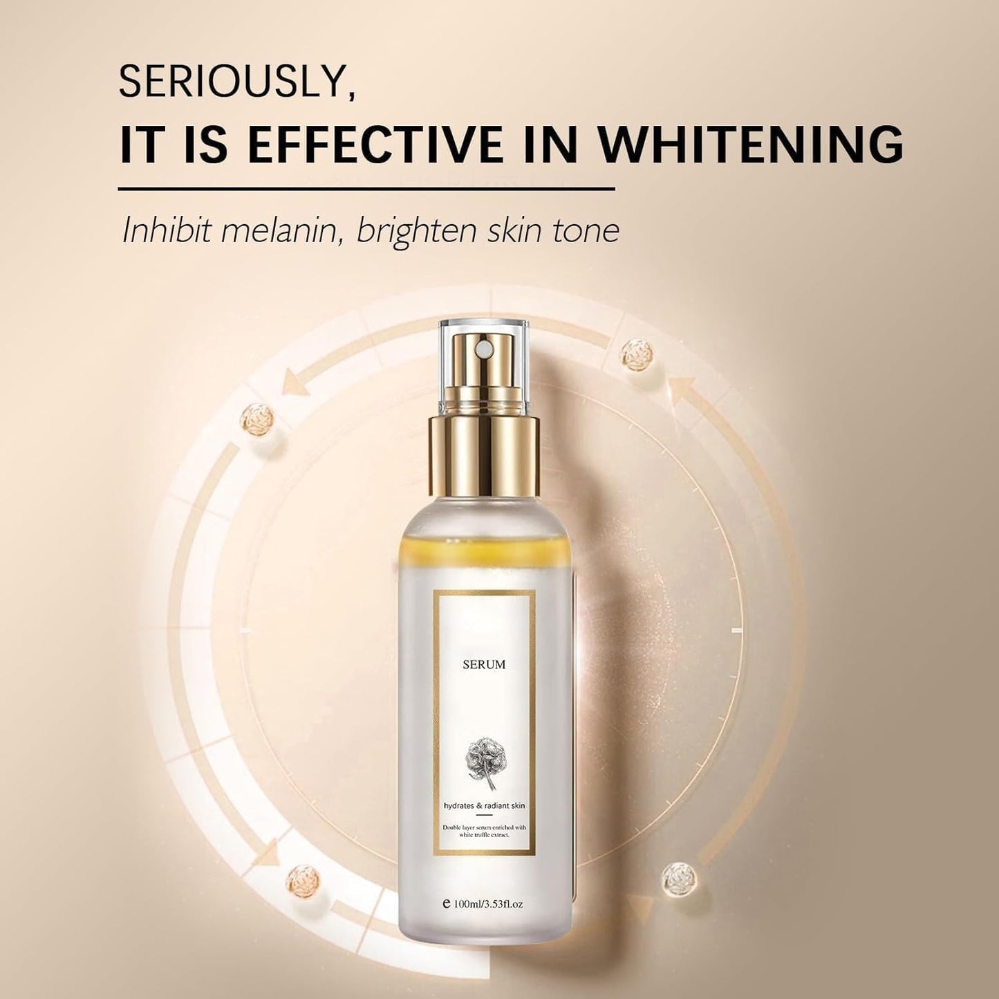 White Truffle First Spray Serum, Hydrating Facial Mist With White Truffles, Glowy Hydrating Antioxidant Serum Face Mist, Glow Serum For Radiant Skin (3PCS)