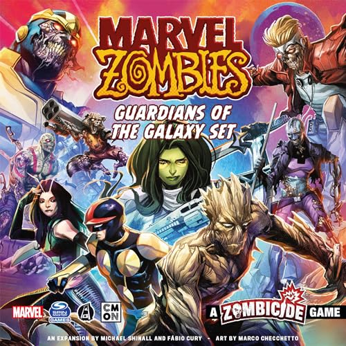 Juego de Estrategia Marvel Guardians of the Galaxy Zombicide con Zombies para Adolescentes a Partir de 14 Años