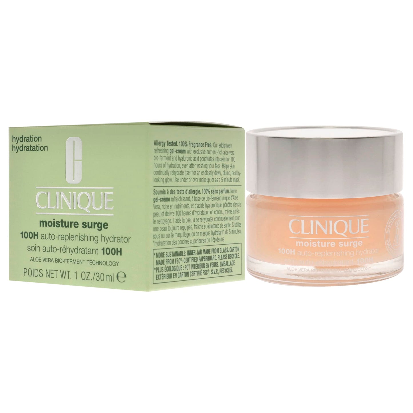 Clinique Moisture Surge 100H Hidratante Auto Reponedor, 30 ml