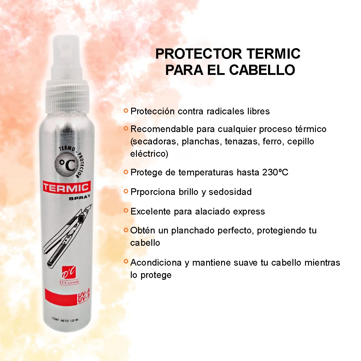 Spray Termoprotector D'Conde Termic para Cabello