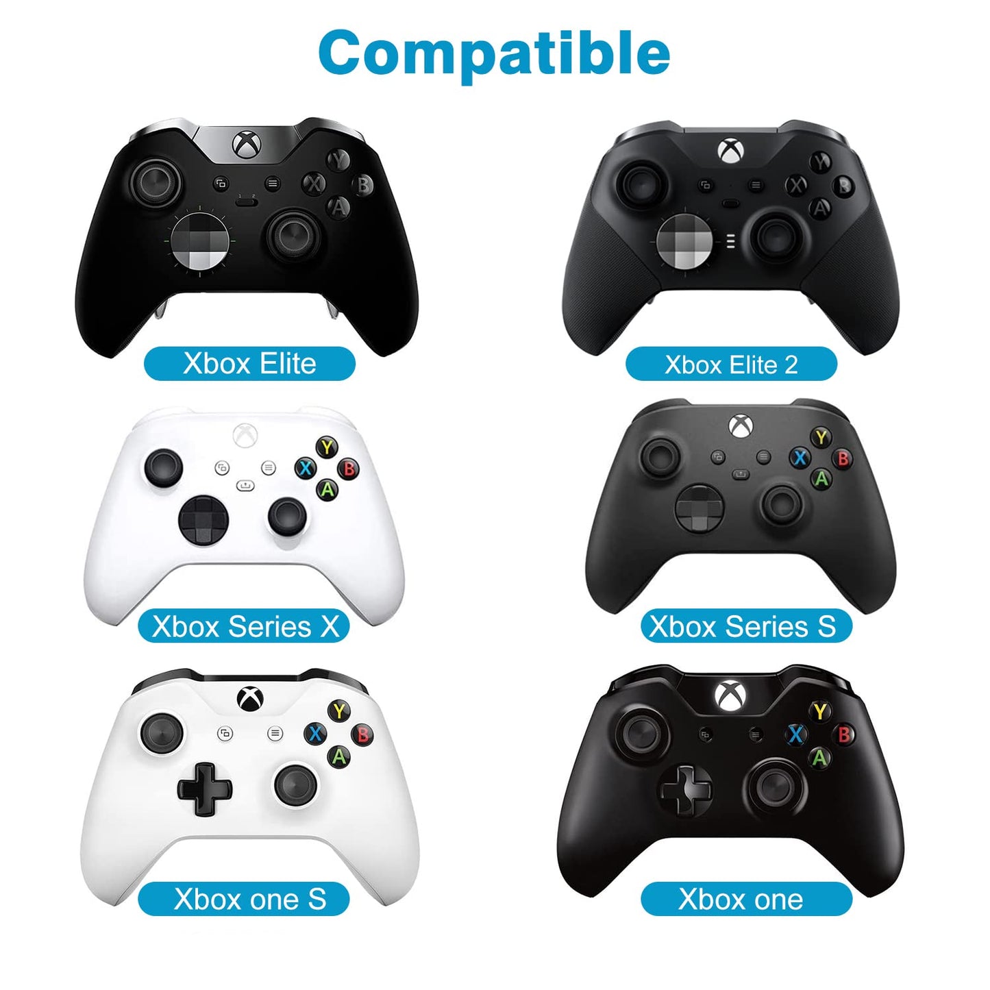 Teclado Gaming MoKo Xbox One Blanco con Retroiluminación Verde para Controlador Xbox One
