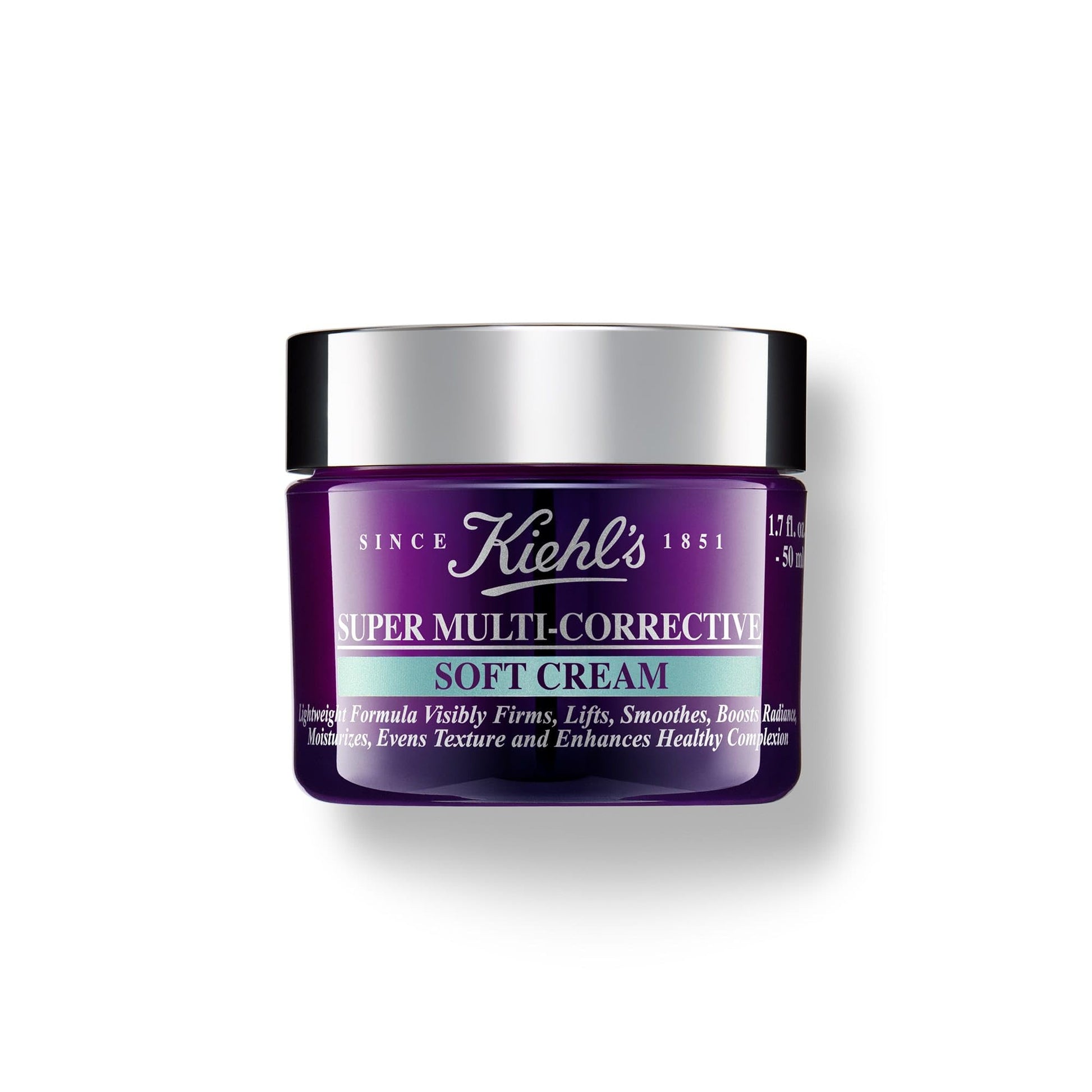 Kiehl's Super Multi-Corrective Face Cream, Suave Crema Hidratante Facial, Antienvejecimiento Para Pieles Grasas y Sensibles, Restaura la Firmeza, Con Proxylane y Adenosina, 50 ml