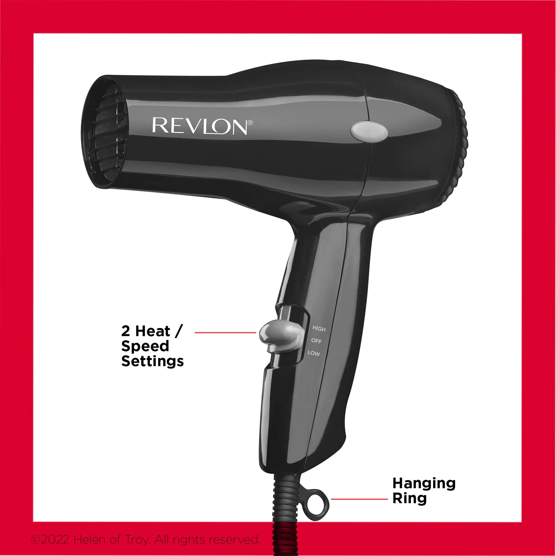 Revlon - Secador turbo Rvdr5034 1875 W, 2 velocidades, negro