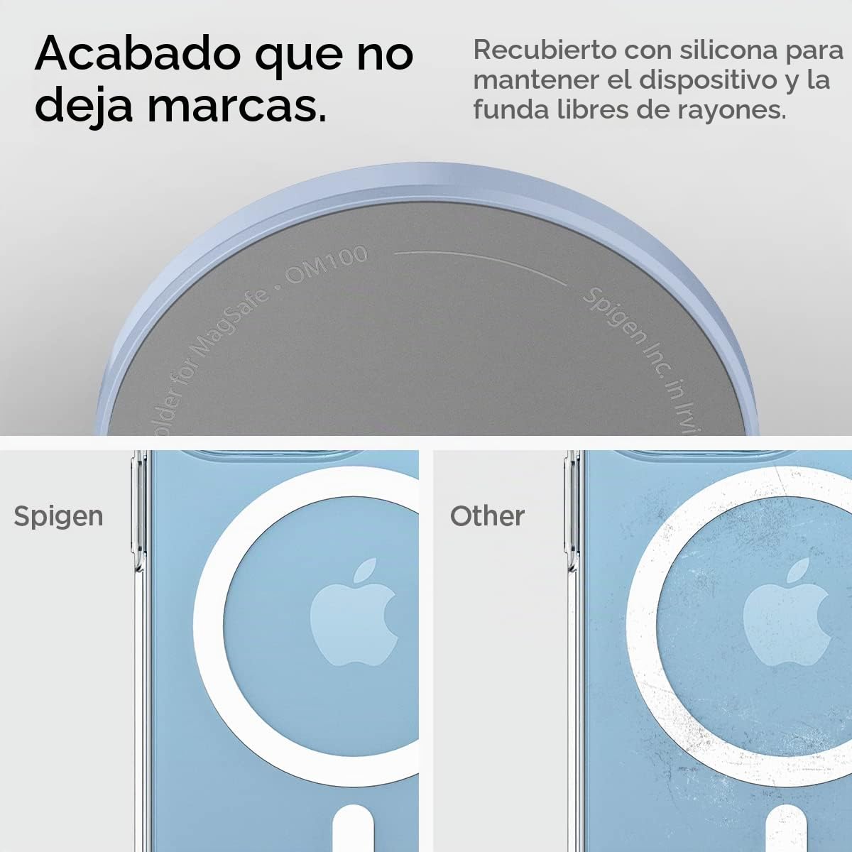 Soporte Magnético para Teléfono Spigen Azul Compatible con MagSafe y iPhone 17/16/15/14/13/12