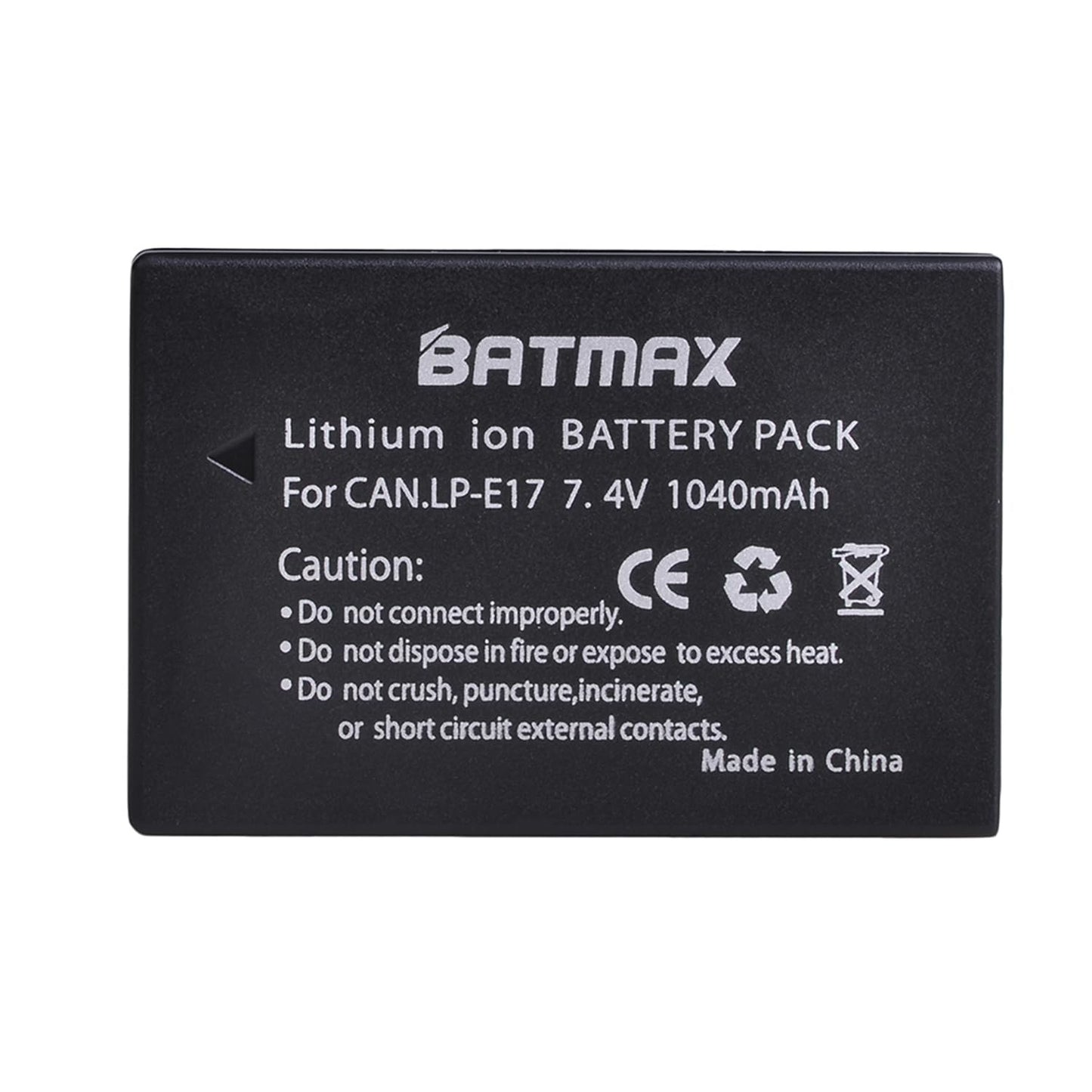 Batmax - Paquete de 2 baterías LP-E17 + cargador LED para Canon EOS Rebel SL2 SL3 T6i T6s T7i, EOS M5 M3 M6, M6 mark2, 77D 200D 250D 750D 760D 800D 8000D RP cámara réflex digital