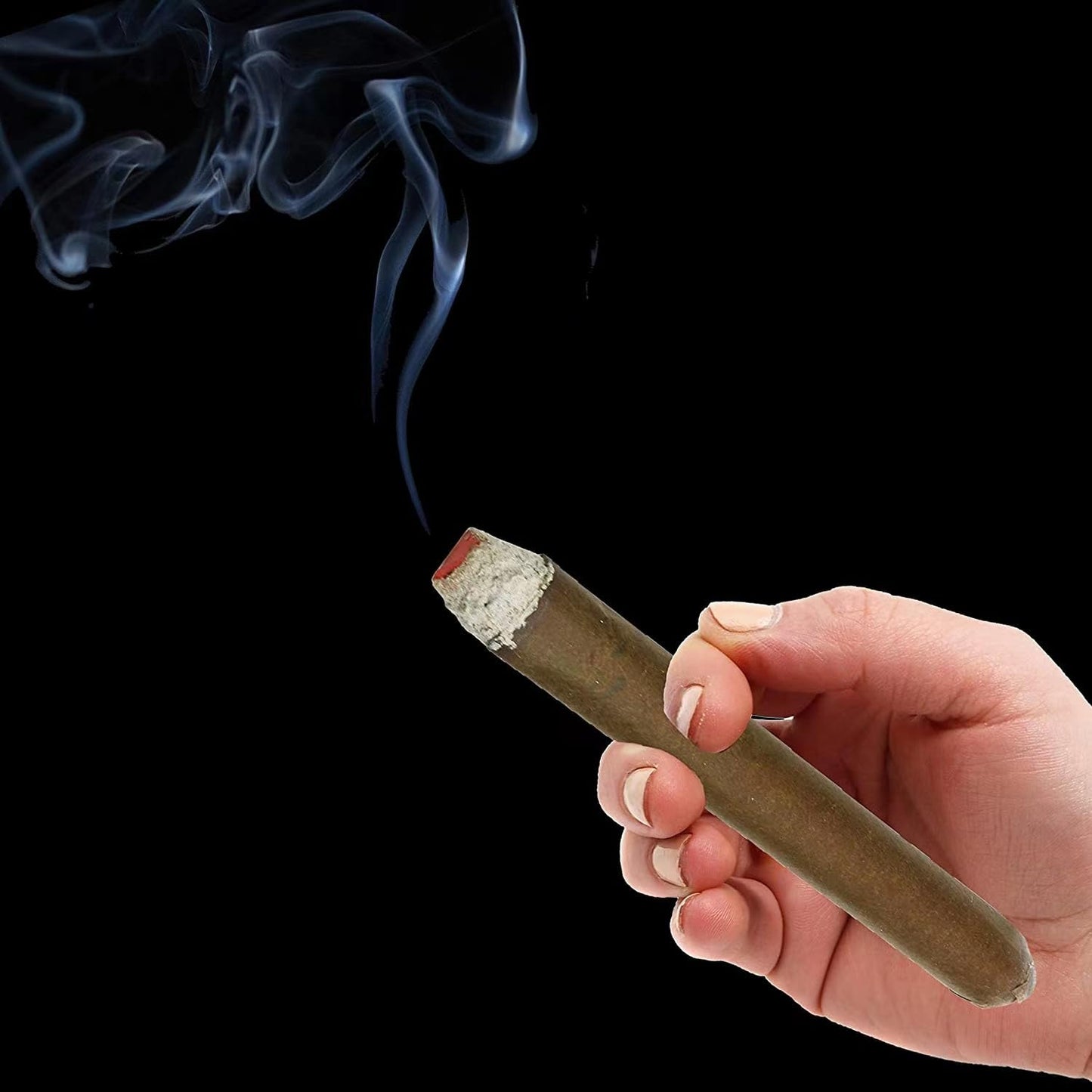 Cigarrillos falsos de soplo (paquete de 6) + (1 juego) cigarros falsos – humo soplado, cigarros de imitación con un aspecto realista, duradero, realista, disfraz de Halloween, juguete novedoso, humo