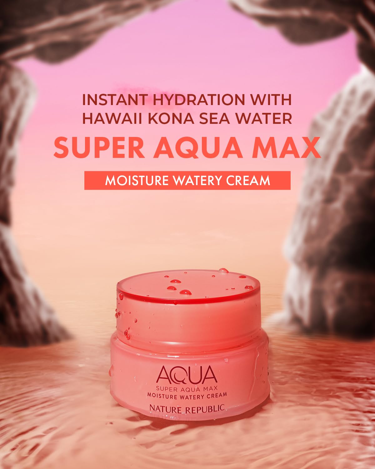 Nature Republic Super Aqua Max Moisture Watery Cream For Dry Skin, 80 G