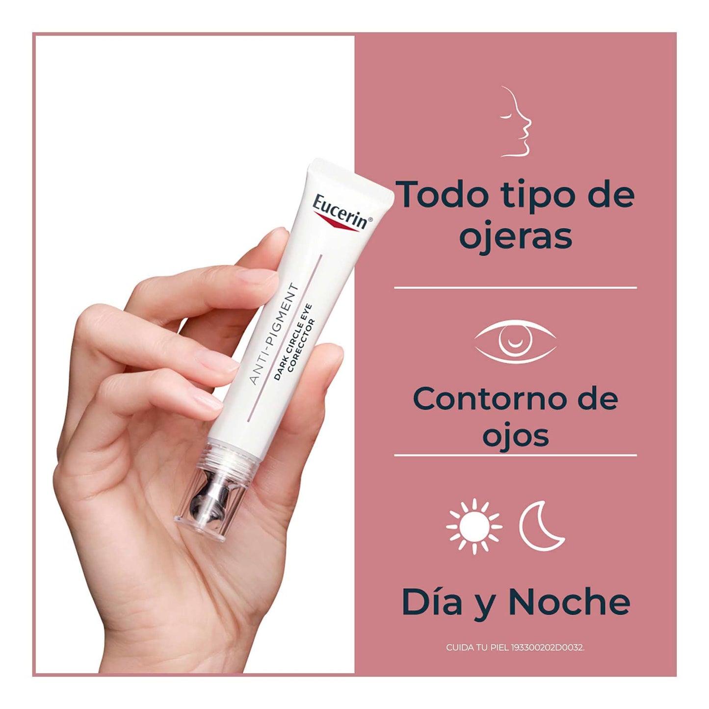Eucerin Anti-Pigment Crema Contorno de Ojos (15ml) Anti Ojeras con aplicador metálico con sensación refrescante