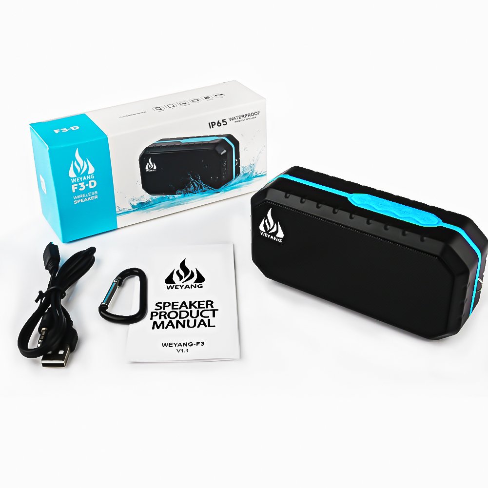 Altavoces Bluetooth Inalámbricos IPX5 a Prueba de Agua con Graves Mejorados para Exteriores Azul