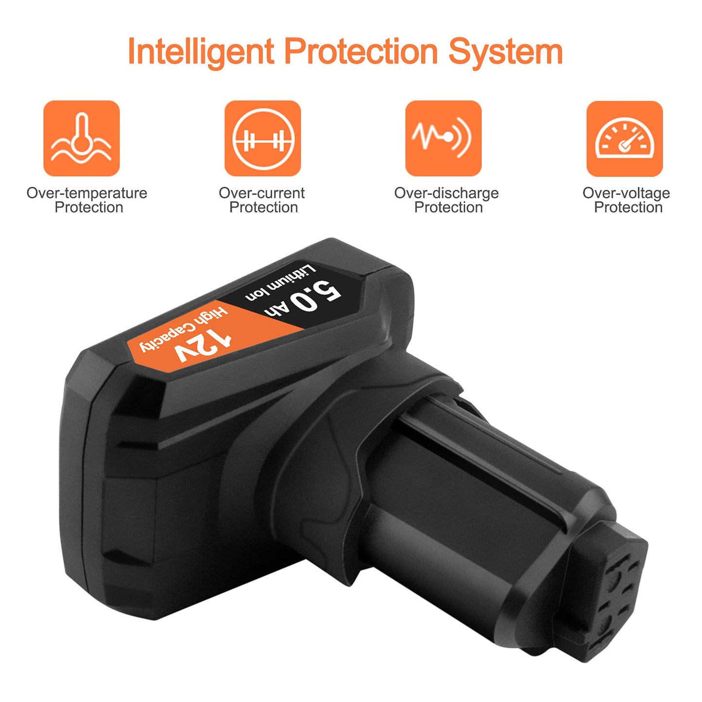 Batería de Litio Advtronics Compatible con Ridgid R82049 R82059 12V 5,0Ah