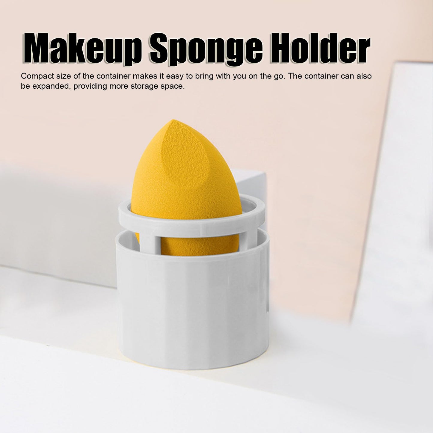 Estuche de Viaje para Esponja de Maquillaje, Paquete de 5, Soporte de Ventilación Hueco Doble Capa, Cubierta Antipolvo para Huevos de Belleza