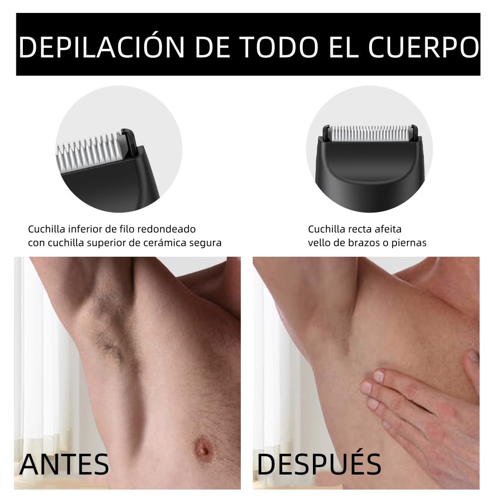 Afeitadora eléctrica para hombre ,recargable, húmeda y seca, maquina afeitar hombre,rasuradora electrica hombre,IPX-7 resistente al agua,Afeitadora ligera para viajar