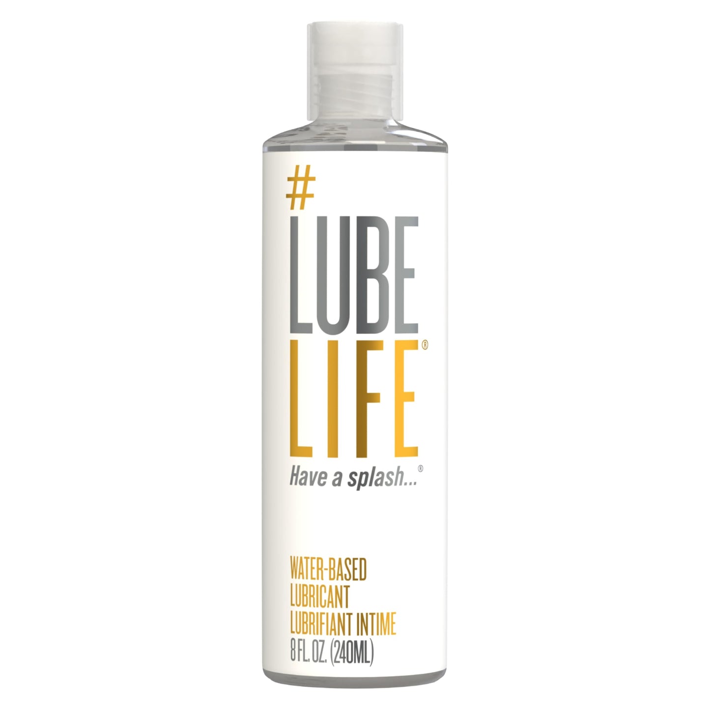 Lube Life Lubricante con sabor a base de agua, 8 onzas de lubricante sexual para hombres, mujeres y parejas, Original, 236.59ml (8oz)