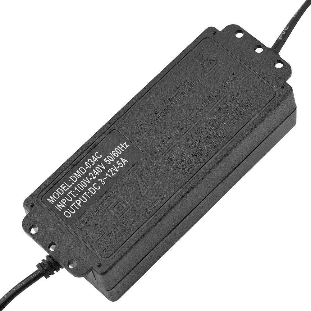 Adaptador de Corriente AC/DC Anti-interferencia con Pantalla LED Ajustable 9-24V / 3-12V / 4-24V