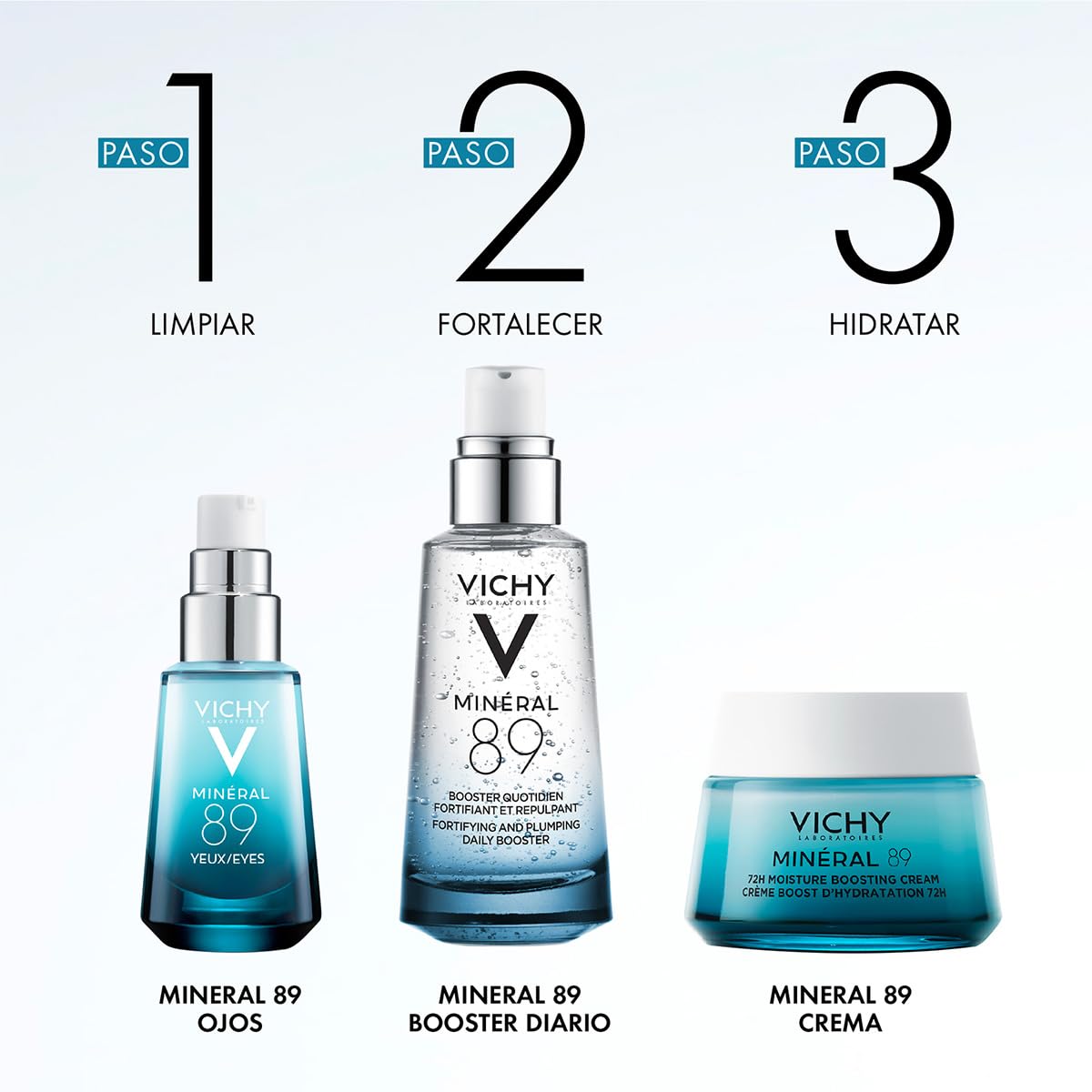 Tratamiento para Contorno de Ojos con Ácido Hialurónico Vichy Minéral 89 15ml