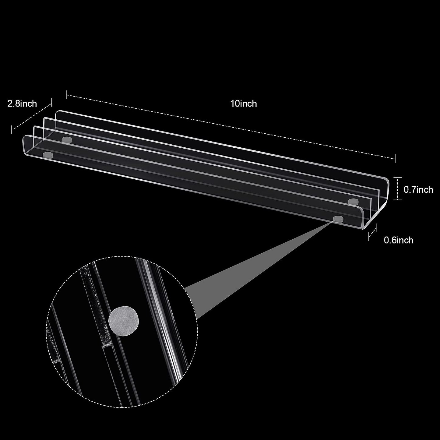 Estantes de Acrílico para Dominó Tren Mexicano Transparente 8 Piezas