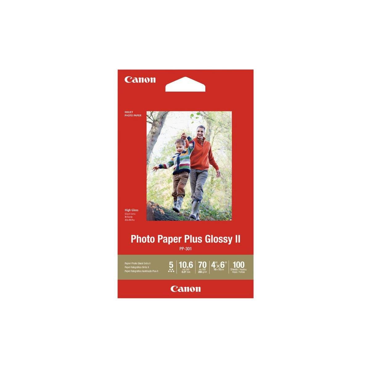 Canon Plus Glossy 4x6 Photo Paper Plus - 100 Hojas