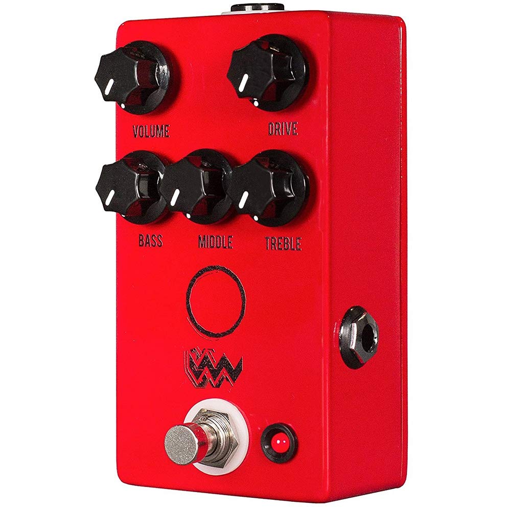 JHS Overdrive Pedal de efectos para guitarra, Angry Charlie, Rojo
