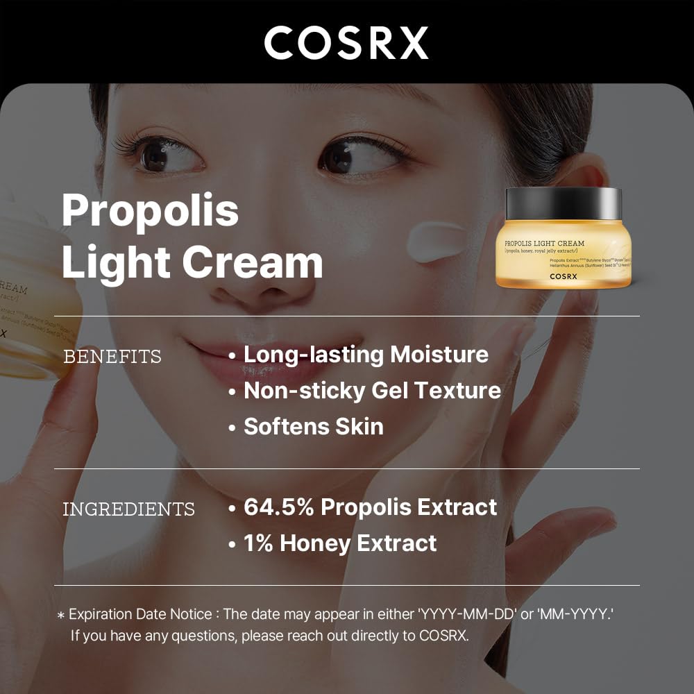 Full Fit Propolis Light Cream by Cosrx for Women - 2.1 oz Cream