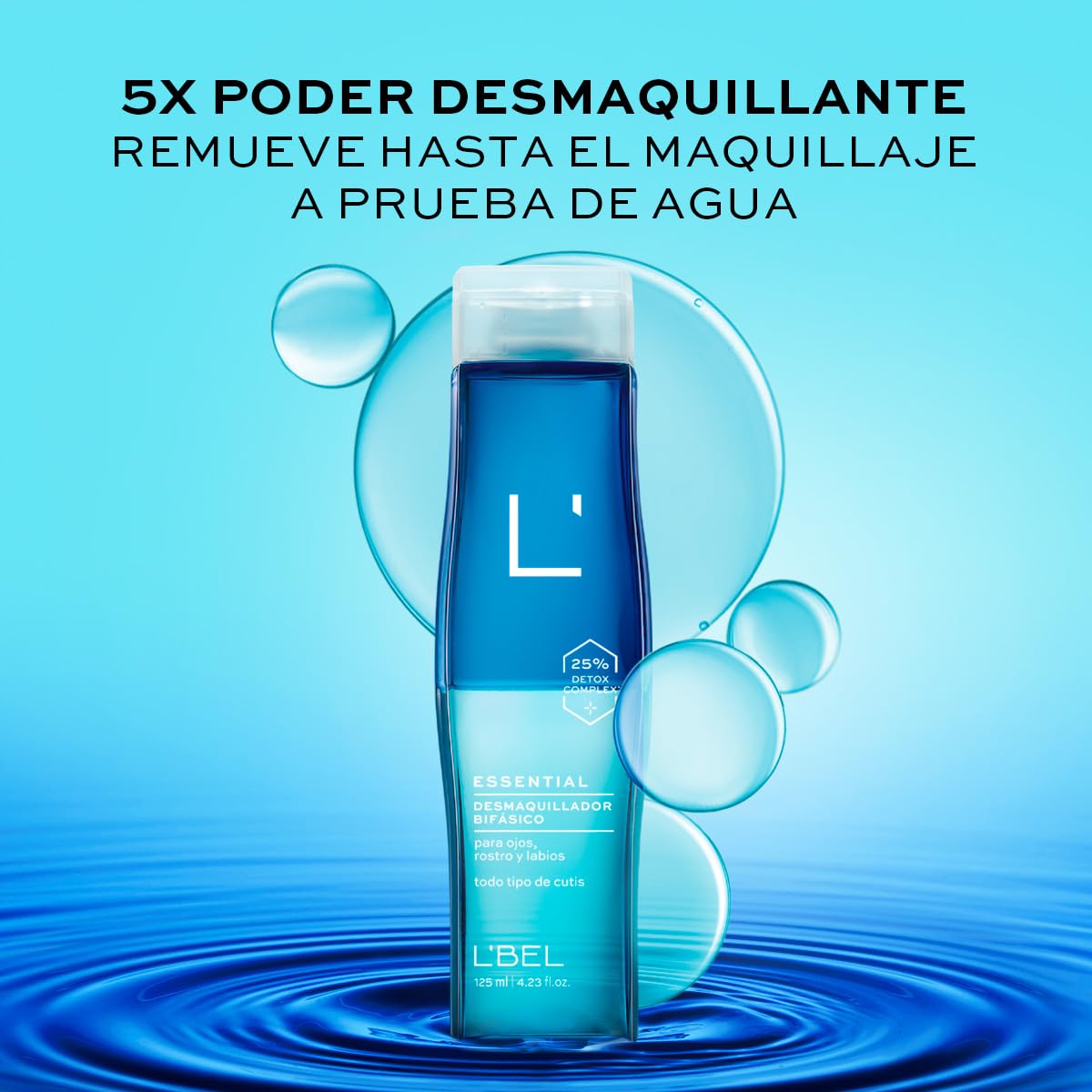 L'BEL - Set de Skincare Essential: Desmaquillador bifásico + Agua Micelar Efecto Antiedad