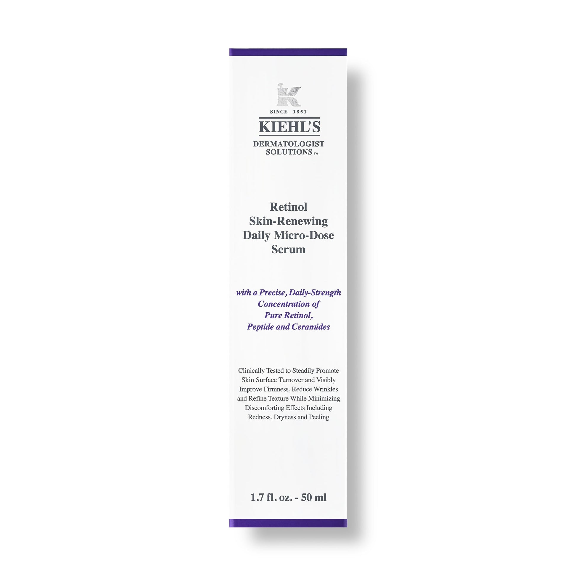 Kiehl's Retinol Serum, Poderoso suero anti-edad con Retinol que reduce visiblemente las arrugas, reafirma y mejora la textura de la piel, con Retinol, Péptido y Ceramidas, 50 ml