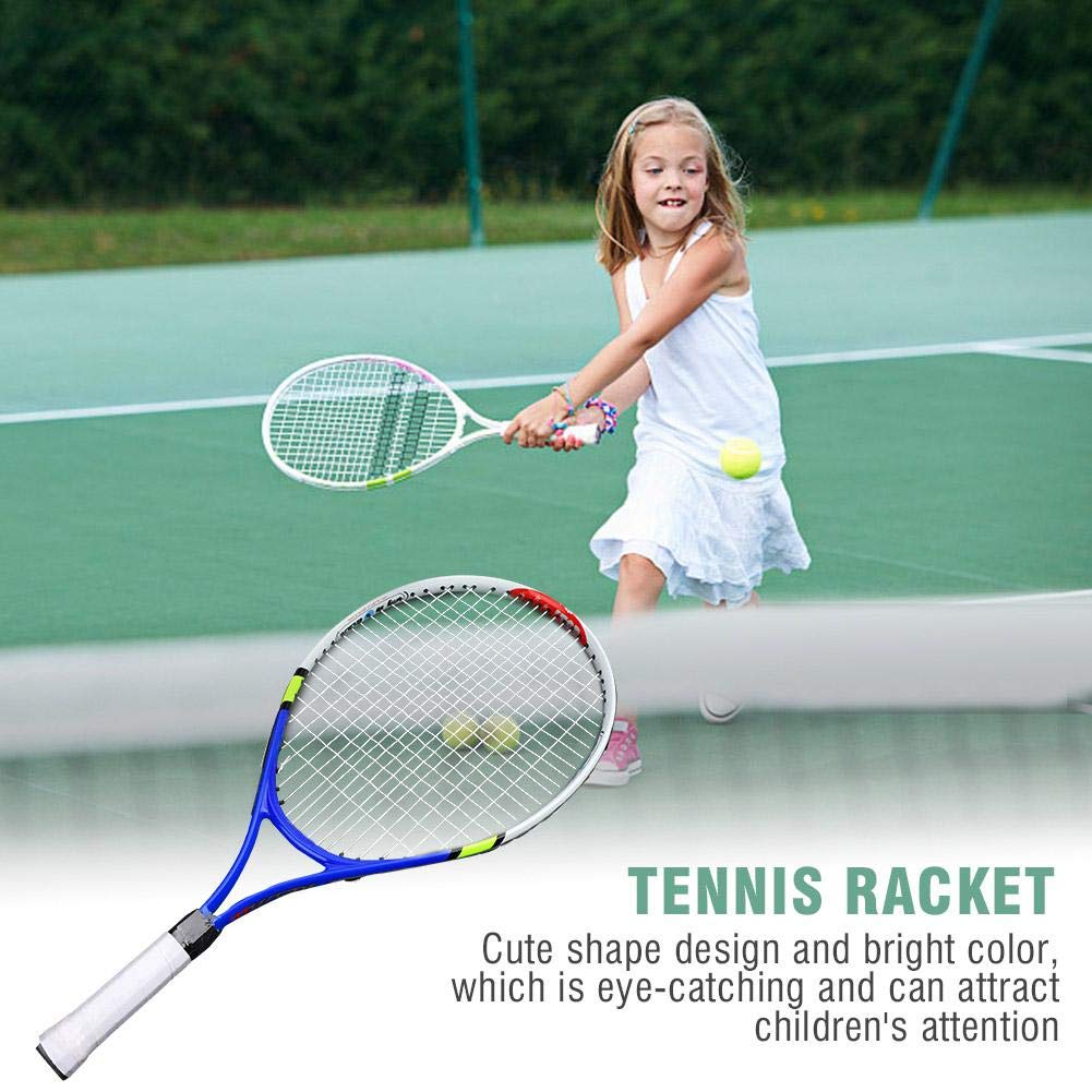 Raqueta de Tenis Unisex Azul Durable con Bolsa de Transporte para Niños