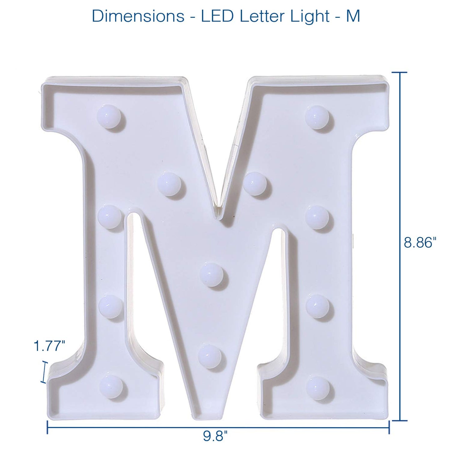 Letras Iluminadas LED VITI Blancas para Decoración de Pared