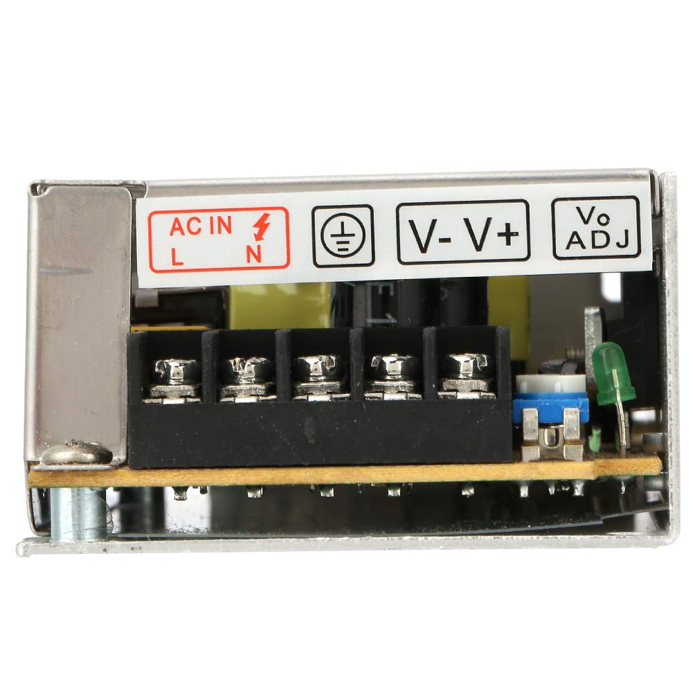 Fuente de alimentación de interruptor regulado universal de 12V 5A AC/DC para LED, convertidor de voltaje, interruptor regulado de fuente de alimentación, rendimiento antiinterferencias