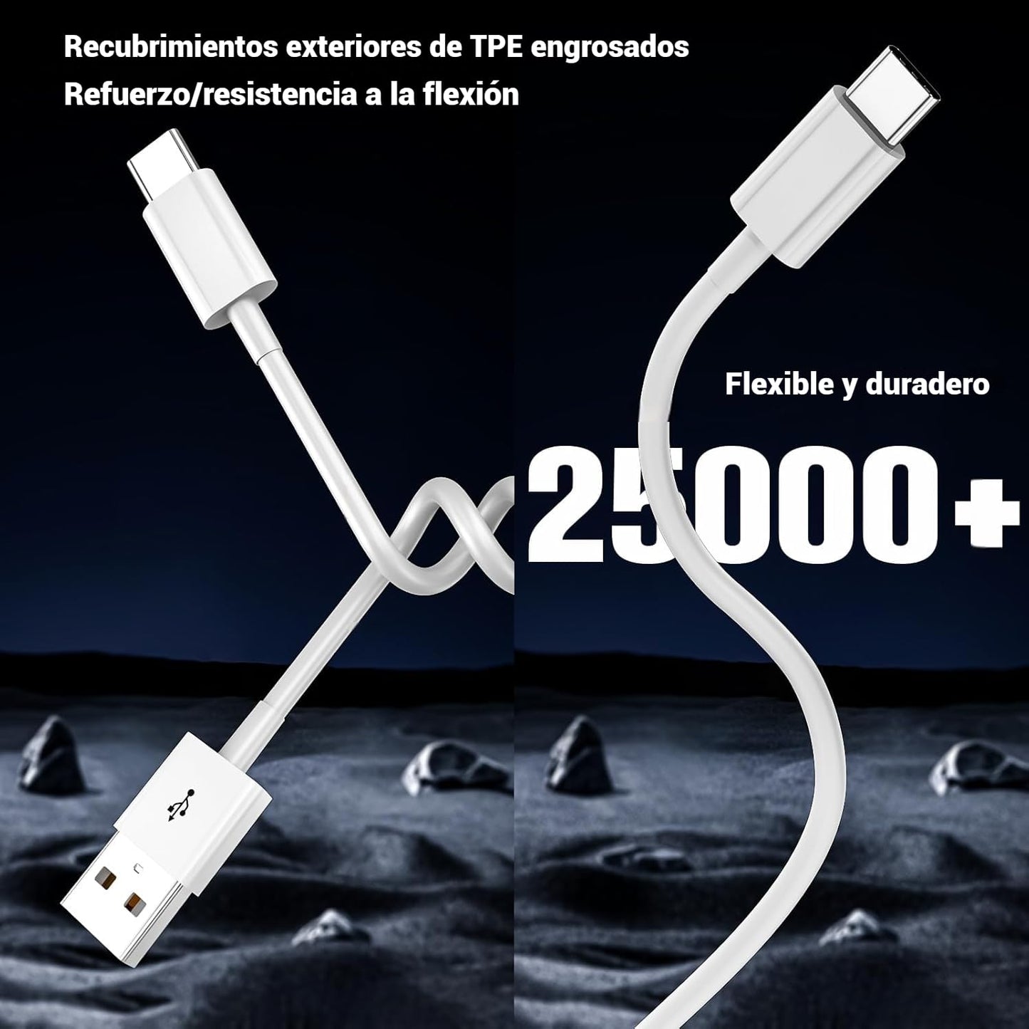 Cable USB C para Carga Rápida CarPlay - Compatible con iPhone 16/15 Plus/Pro/Pro Max, USB A a USB C, iPad USB C 10ª Generación/Air, Cable de Cargador de Coche de 3 Pies para Carga Estable y Rápida