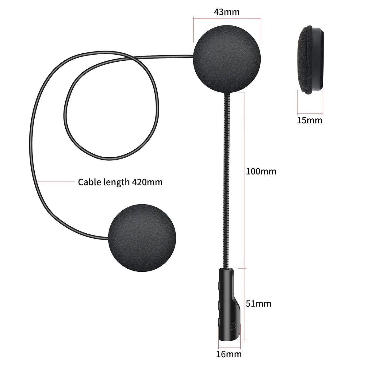 Auriculares Deportivos VR-Robot Bluetooth 5.0 Reducción de Ruido Respuesta Automática Control de Volumen