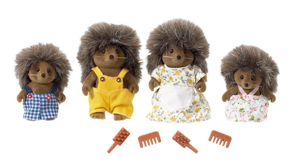 Calico Critters, Pickleweeds - Familia de erizos, muñecas, Cifras de casa de muñecas, Juguetes coleccionables