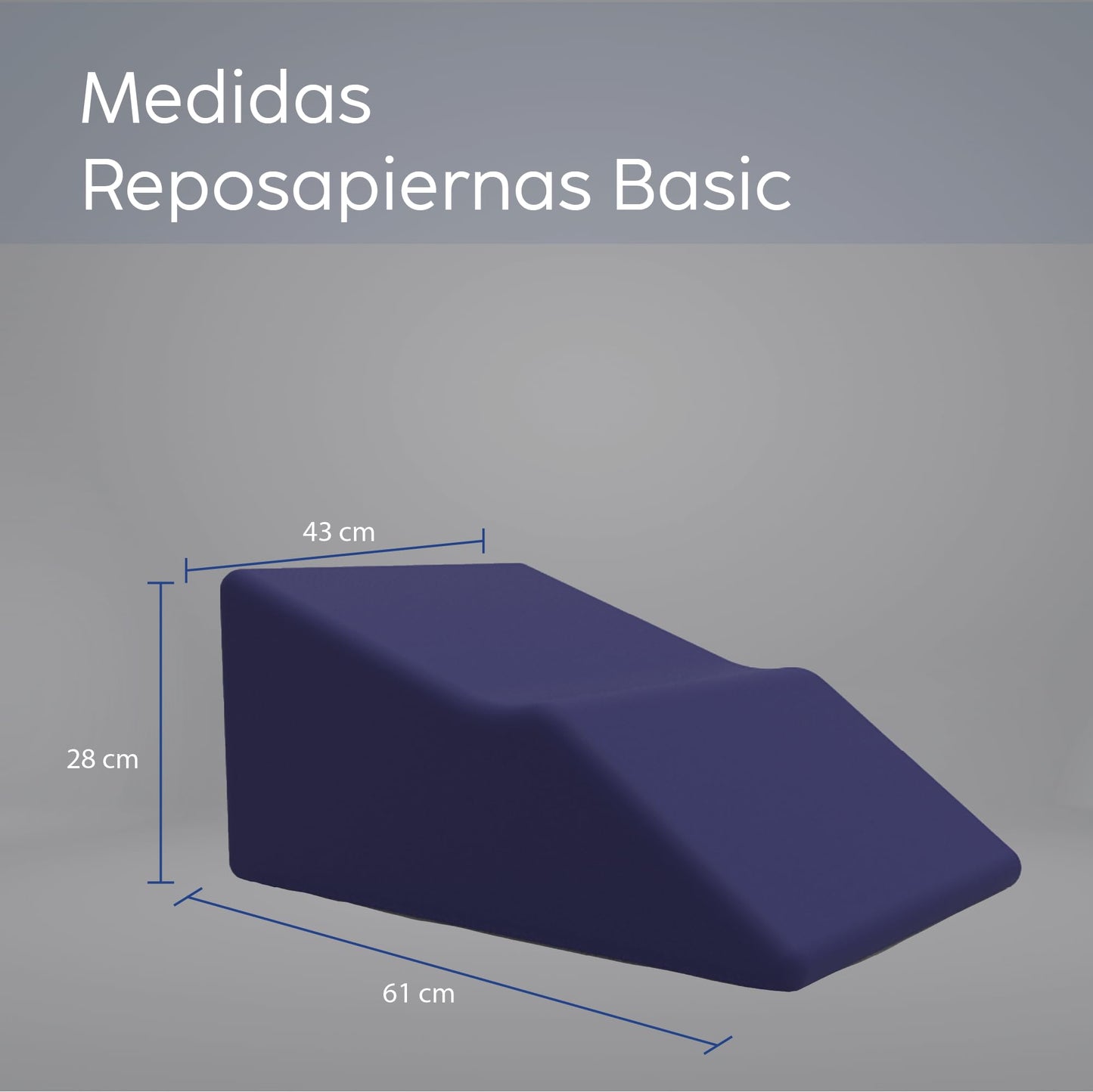 Almohada Elevación de Piernas DR JOOHN Marino para Retorno Venoso y Varices